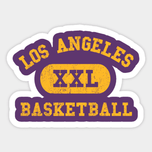 Los Angeles Basketball Sticker